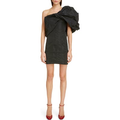 Givenchy Satin Taffeta One-Shoulder Minidress