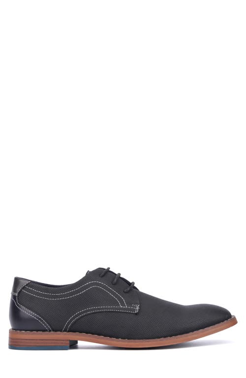 Reserve Footwear Textured Plain Toe Derby In Black