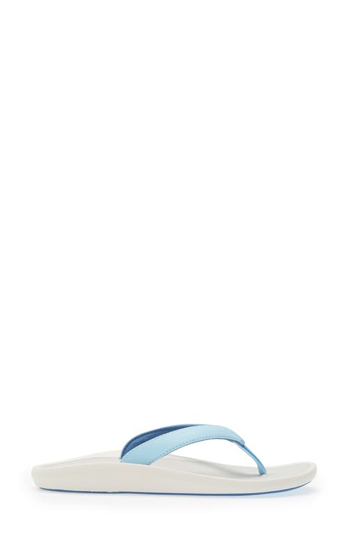 Olukai Pioe Flip Flop In Lanai Breeze/mist Grey