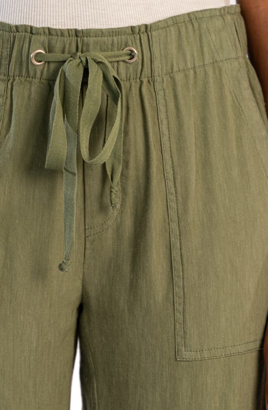 KUT FROM THE KLOTH KUT FROM THE KLOTH ROSALIE LINEN BLEND DRAWSTRING ANKLE PANTS