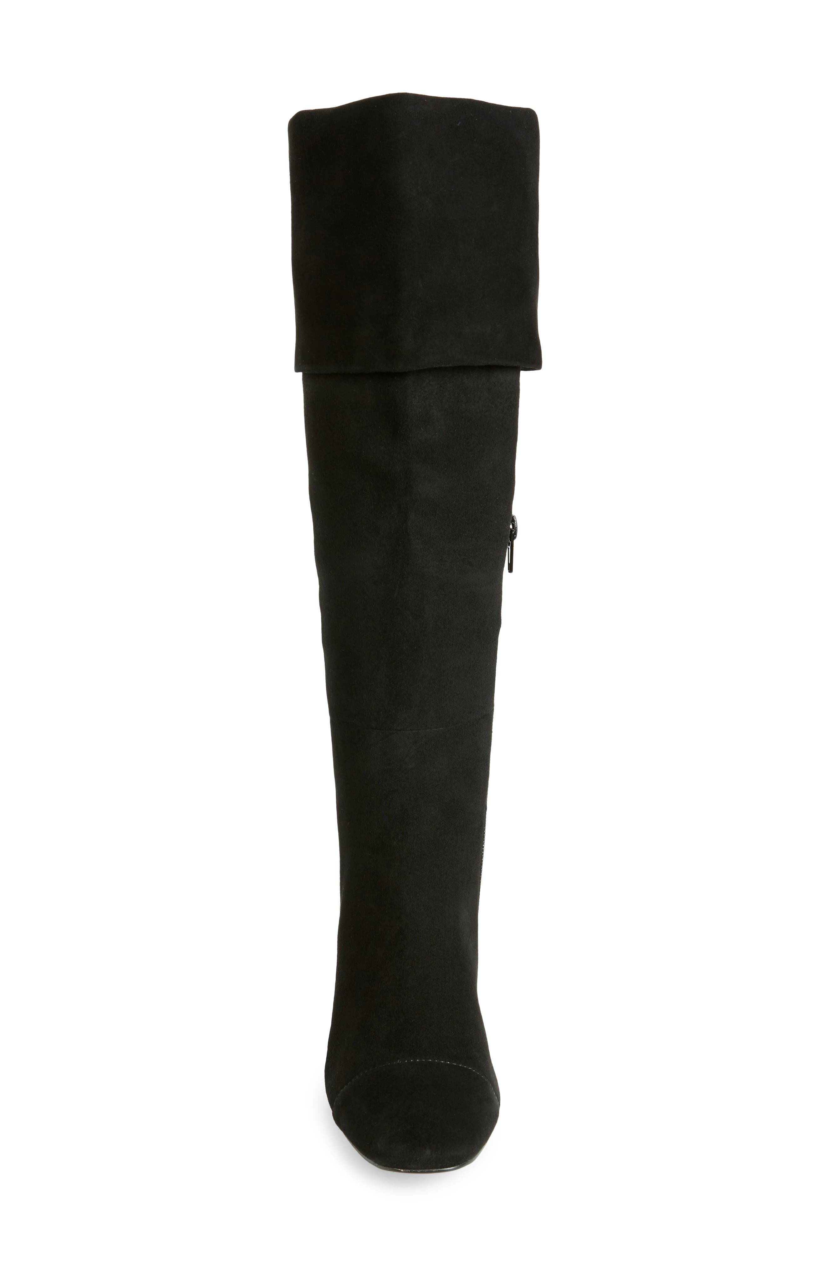 something navy mia knee high boot