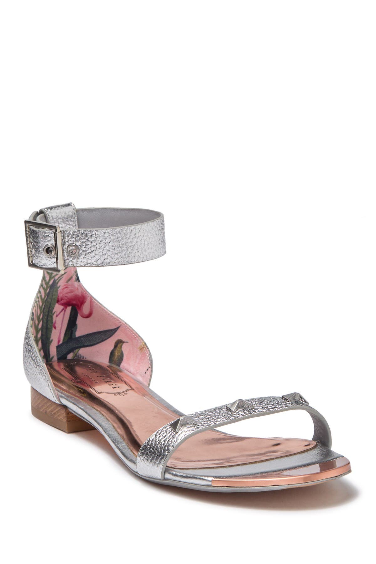studded ankle strap sandals