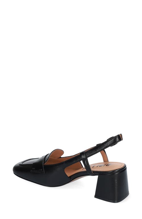 Shop Bibi Lou Niky Slingback Loafer Pump In Black