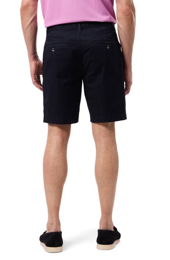 Shop Psycho Bunny Diego Flat Front Stretch Cotton Chino Shorts In Navy