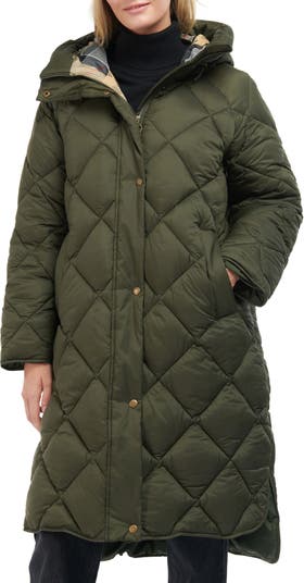 DKNY Ladies Quilted Down Coat - Sam's Club