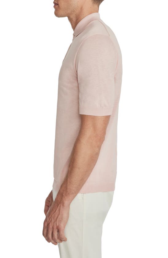 Shop Jack Victor Tupper Organic Cotton & Silk Polo In Pink