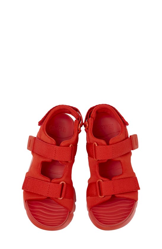 Shop Camper Kids' Oruga Sandal In Bright Red