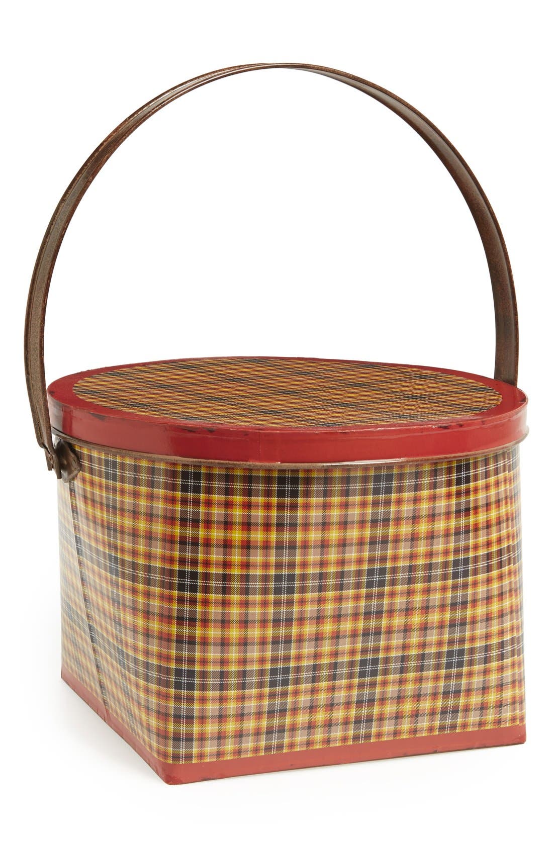 Creative CoOp Covered Plaid Basket Nordstrom