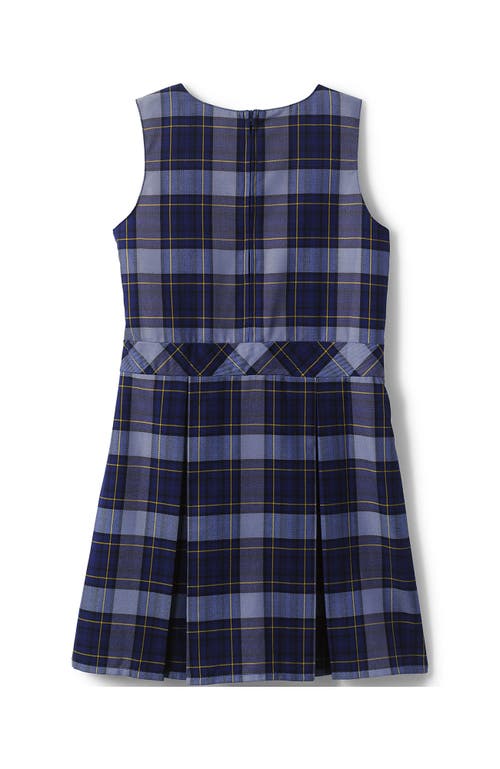 Shop Lands' End Girls Uniform Plaid Jumper In Classic Navy Plaid