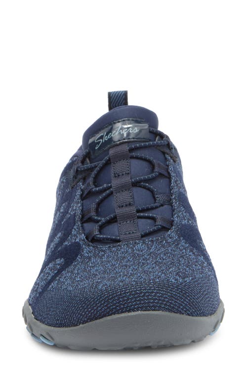 Skechers Breathe Easy Roll With Me Sneaker In Navy