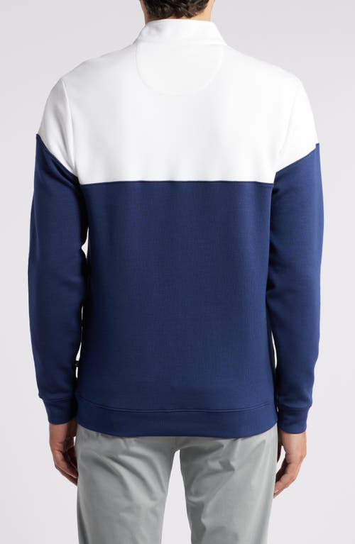 Shop Swannies Harvey Quarter Zip Golf Pullover In Horizon Blue