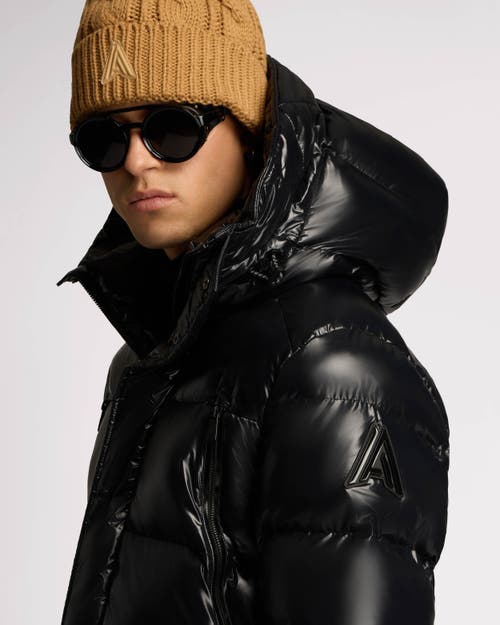 Shop Alpenhaus Oakmount Straight Fit Quilted Puff Parka In Black