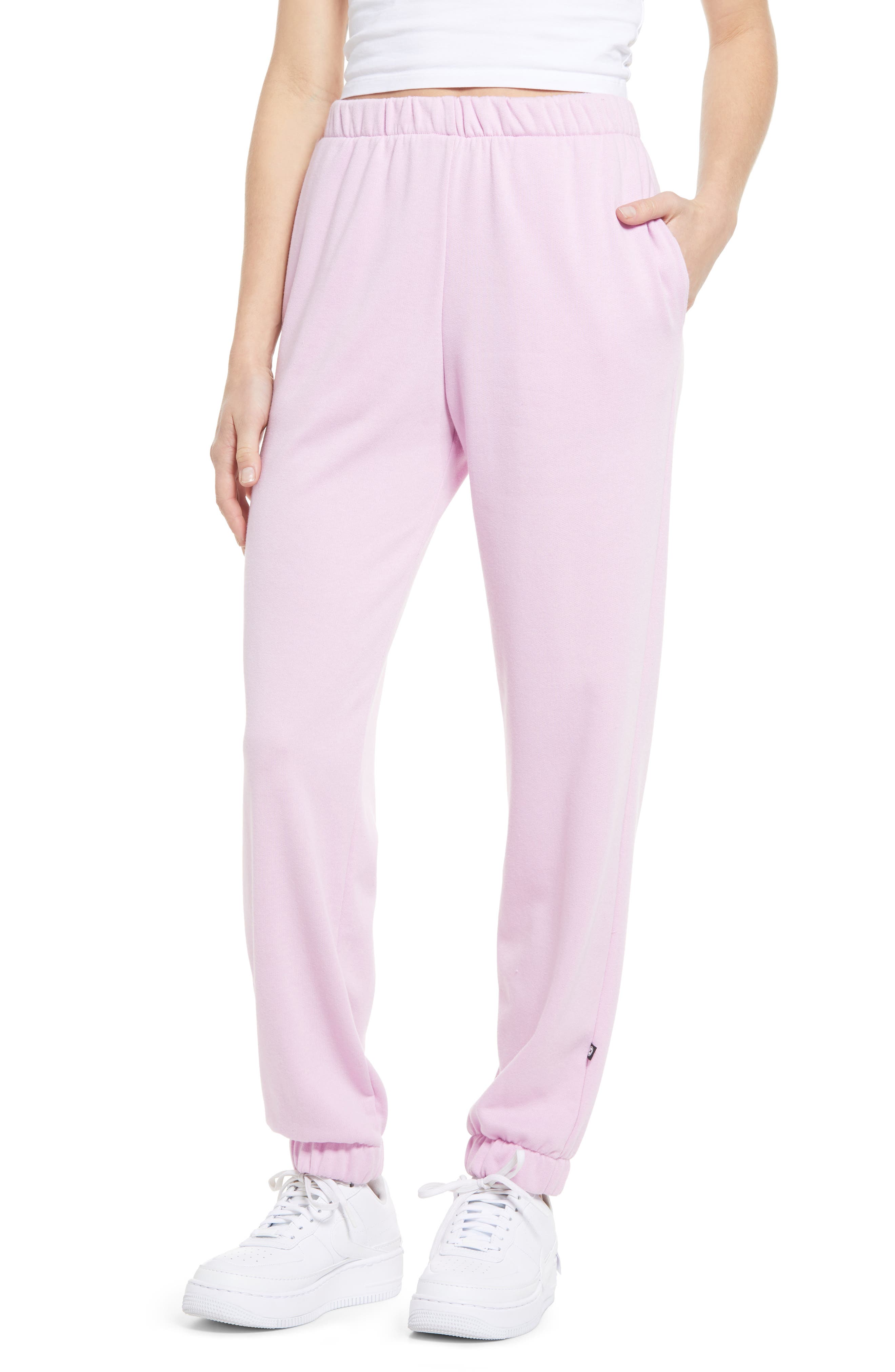 pink jogging pants womens