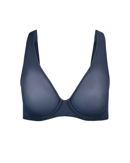 Shop Adore Me Ivy Unlined Triangle Bra In Dark Blue