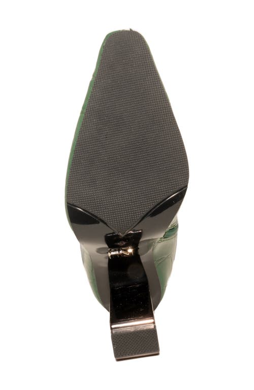 Ninety Union Palladium Square Toe Boot In Green