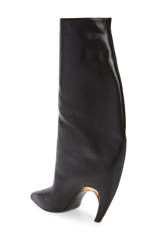 Shop Alexander Mcqueen Iconic Armadillo Knee High Boot In Black