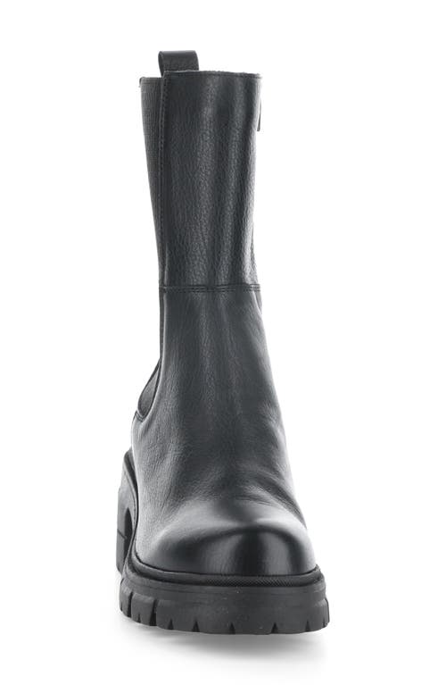 Bos. & Co. Brunas Waterproof Chelsea Boot In Black Feel/elastic
