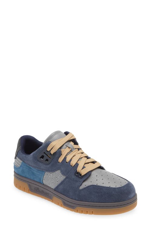Colorblock Low Top Sneaker in Grey/Blue