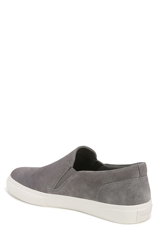 Shop Vince Fletcher Slip-on Sneaker In Smoke Grey