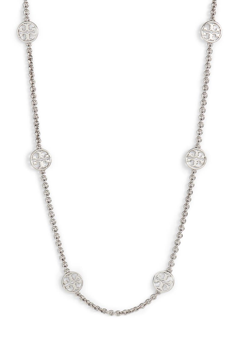 Tory burch silver necklace Clearance