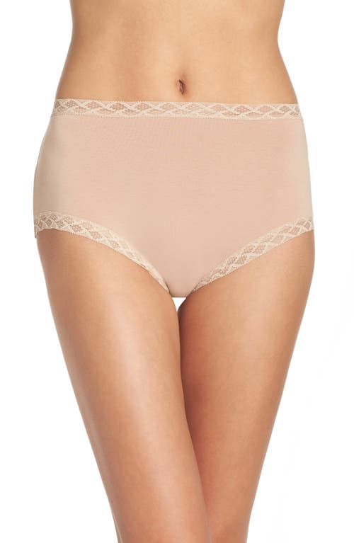 Bliss Stretch Cotton Full Briefs in Cafe