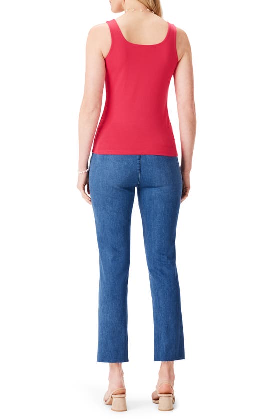 Nic + Zoe Nic+zoe Petite Shelf Bra Perfect Tank In Bright Rose