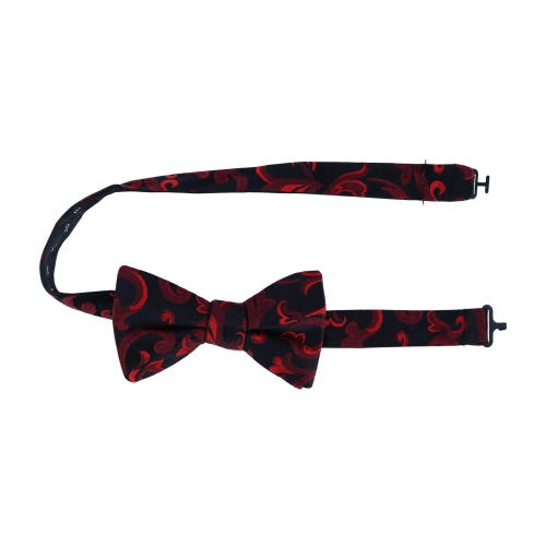 Trafalgar Christian The Romantic Brocade Silk Bow Tie In Red