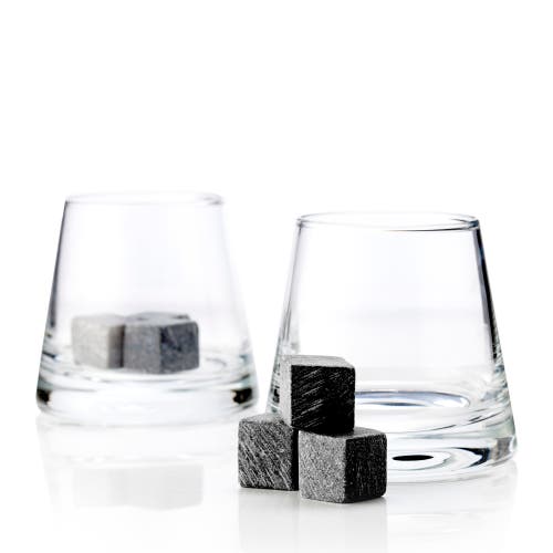 Viski Glacier Rocks 8-piece Soapstone Cube And Tumbler Set In Clear
