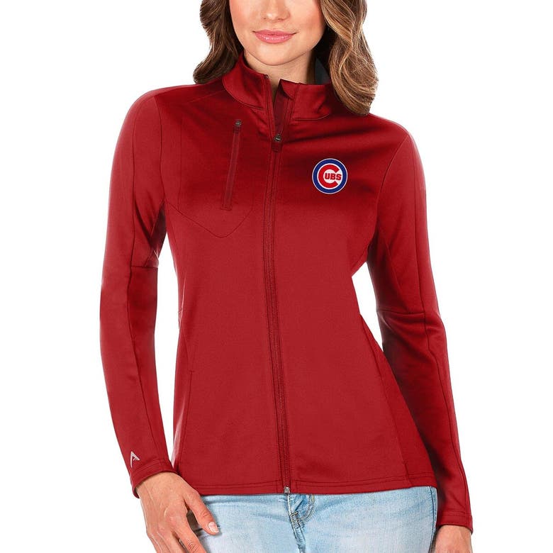 Shop Antigua Red Chicago Cubs Generation Full-zip Jacket