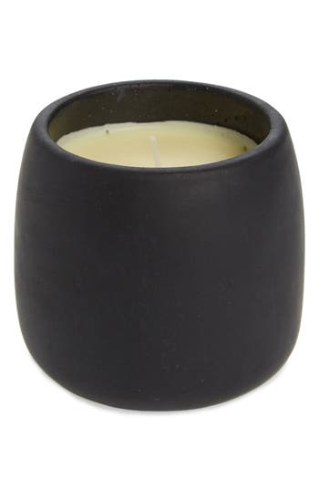 Shop Paddywax Firefly Elements Concrete Jar Candle In Black/tan