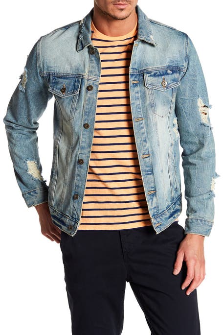 Featured image of post Black Denim Jacket Distressed Men&#039;s : Eligible for free shipping and free returns.