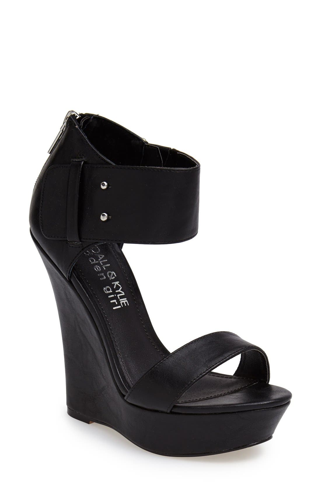 kendall and kylie studded wedges