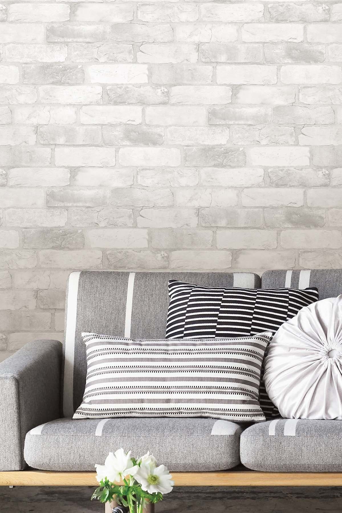 Wallpops Loft White Brick Peel & Stick Wallpaper