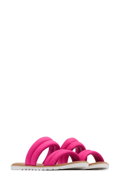 Shop Sorel Ella Ii Puff Slide Sandal In Fuchsia Fizz/sea Salt