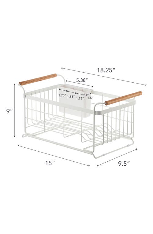 Yamazaki Tosca Over-the-sink Dish Drainer Rack In White