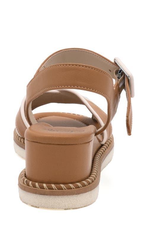 Shop Amalfi By Rangoni Montecarlo Wedge Sandal In Carmello/milk Parma Combo