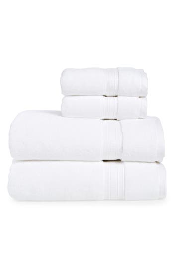 Nordstrom Rack 4-piece Zero Twist Bath Towel Set In White