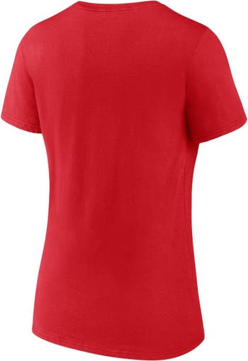 FANATICS Women's Fanatics Branded Red St. Louis Cardinals 2022 NL Central  Division Champions Plus Size V-Neck T-Shirt