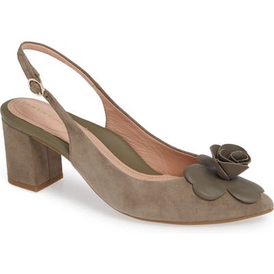 Taryn Rose Michelle Rose Detail Slingback Pump, Grey