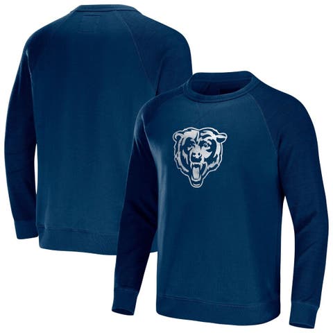 NFL Womens Chicago Bears Distressed Sweatshirt, Blue, Medium