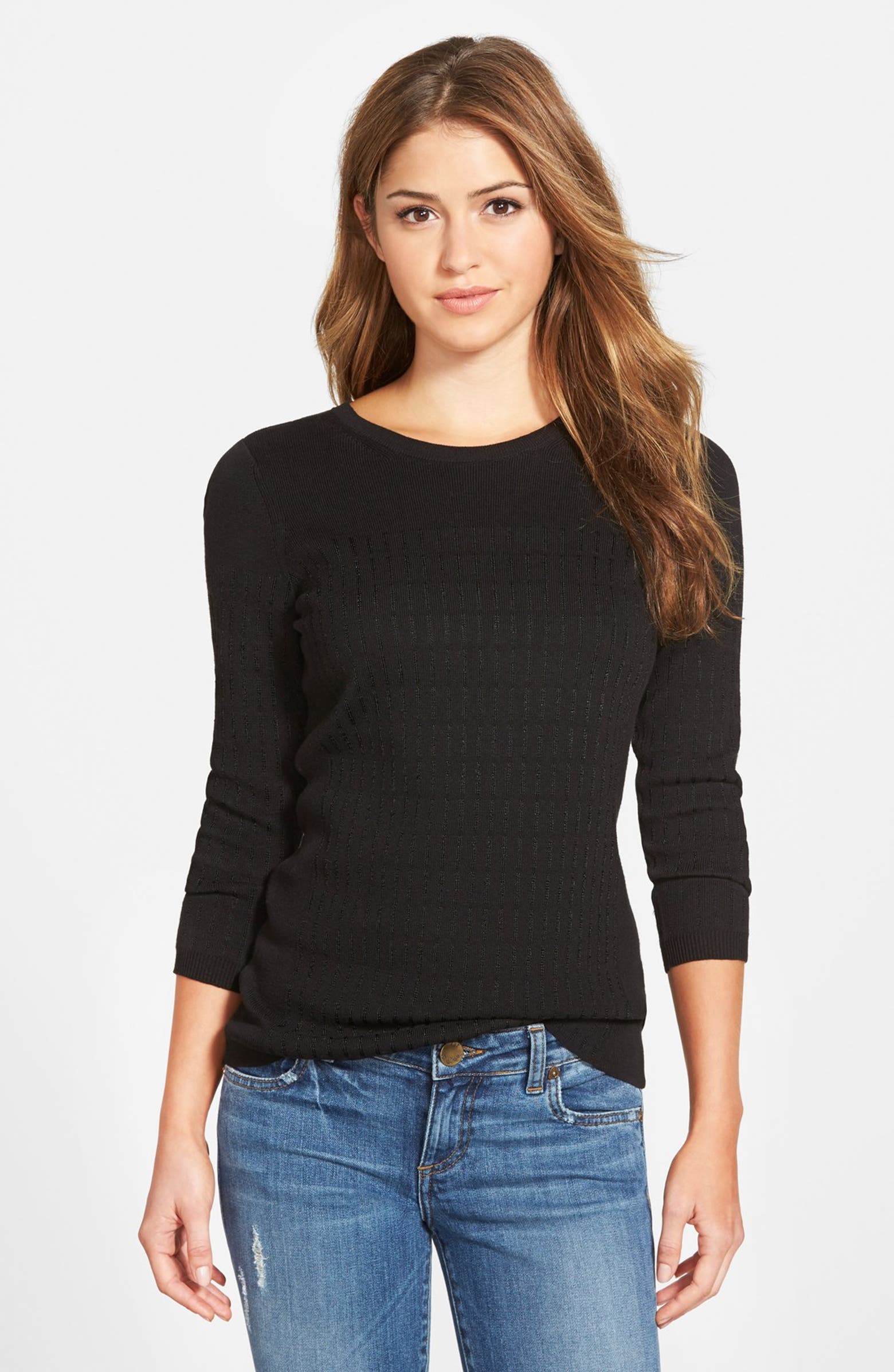 NIC+ZOE 'Allegro' Crewneck Sweater (Regular & Petite) | Nordstrom