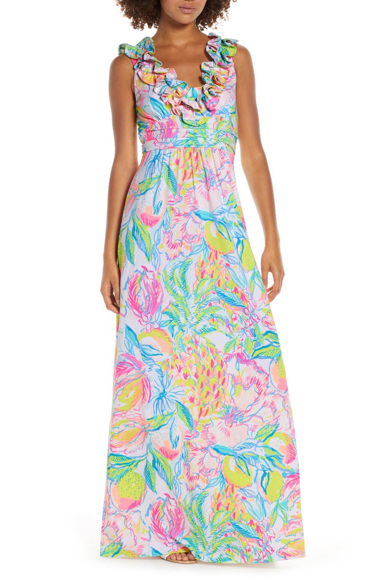 Lilly Pulitzer® Leena Ruffle Maxi Dress | Nordstrom