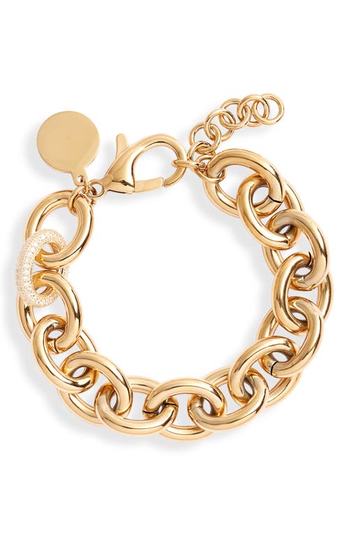 Knotty Chunky Chain Bracelet in Gold