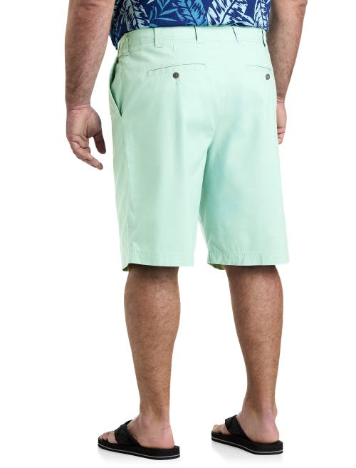 Shop True Nation By Dxl Big & Tall Everyday Flex Shorts In Mist Green