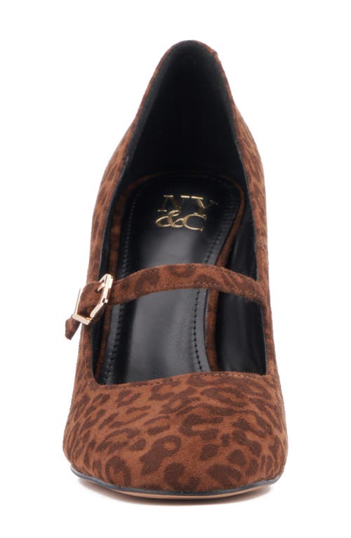 New York And Company Elaine Mary Jane Pump In Leopard