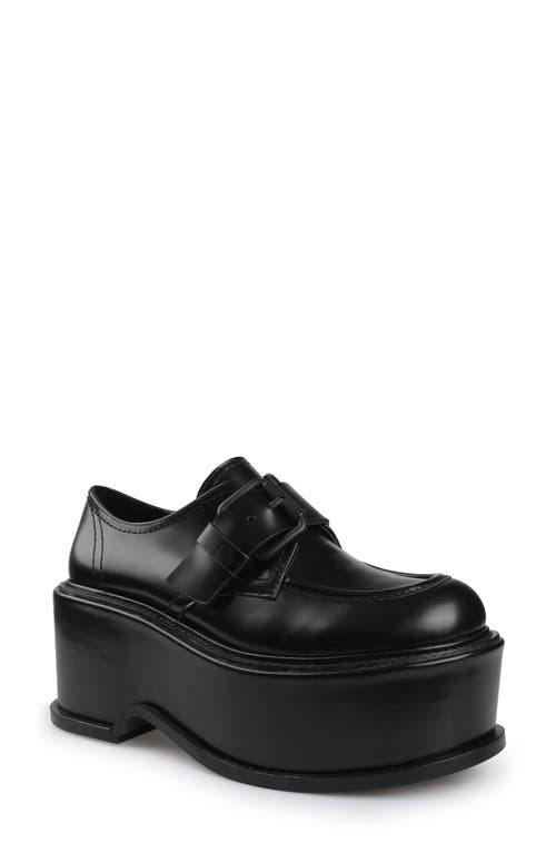 Zigi Artisan Fabby Platform Derby In Black Leather