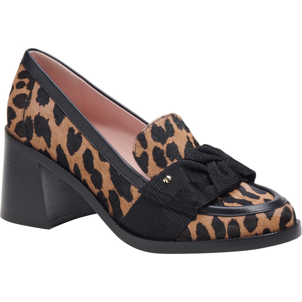 Kate Spade New York Leandra Block Heel Loafer In Mrdn Leo/lght Tob