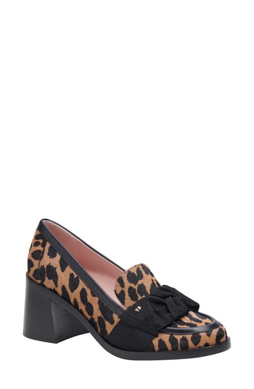 Kate Spade New York leandra block heel loafer Mrdn Leo/Lght Tob at Nordstrom,