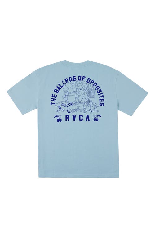 Shop Rvca Curioso Cotton Graphic T-shirt In Angel Falls