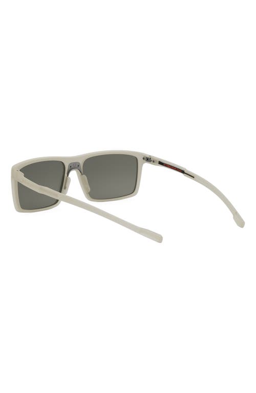 Shop Tag Heuer Bolide 57mm Rectangular Sunglasses In Grey/other/smoke